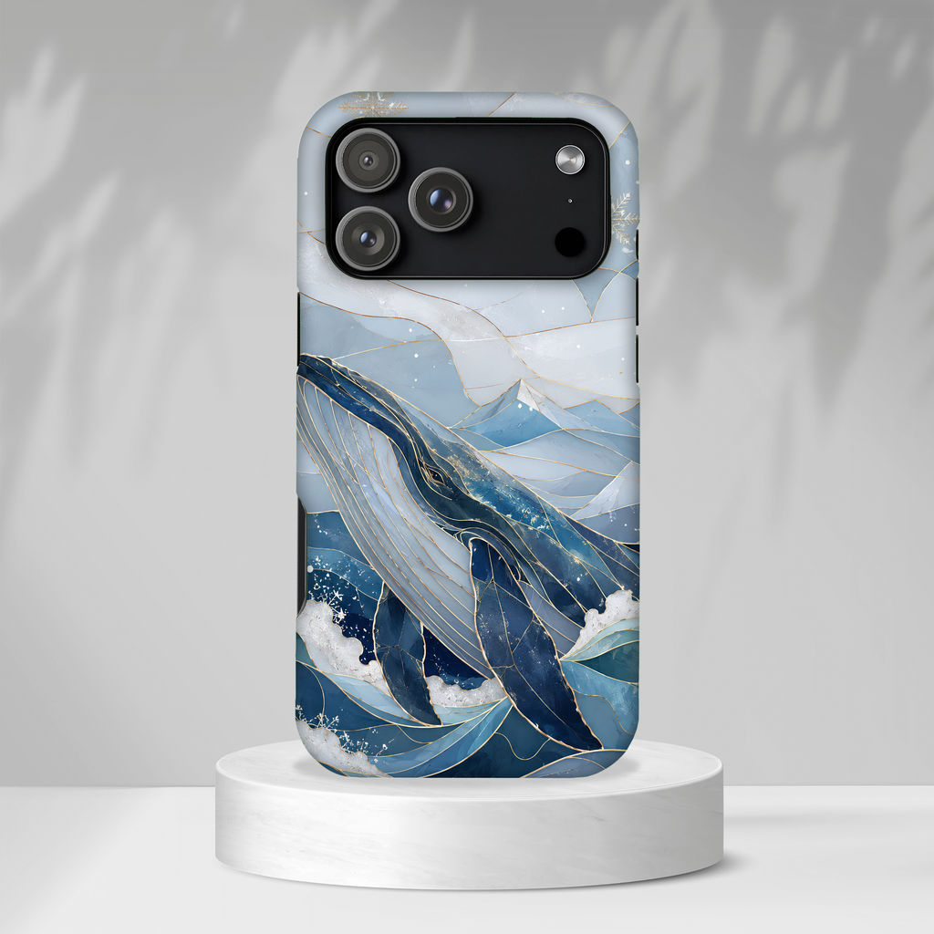 Blue Whale iPhone Case | Ocean Wave iPhone Case