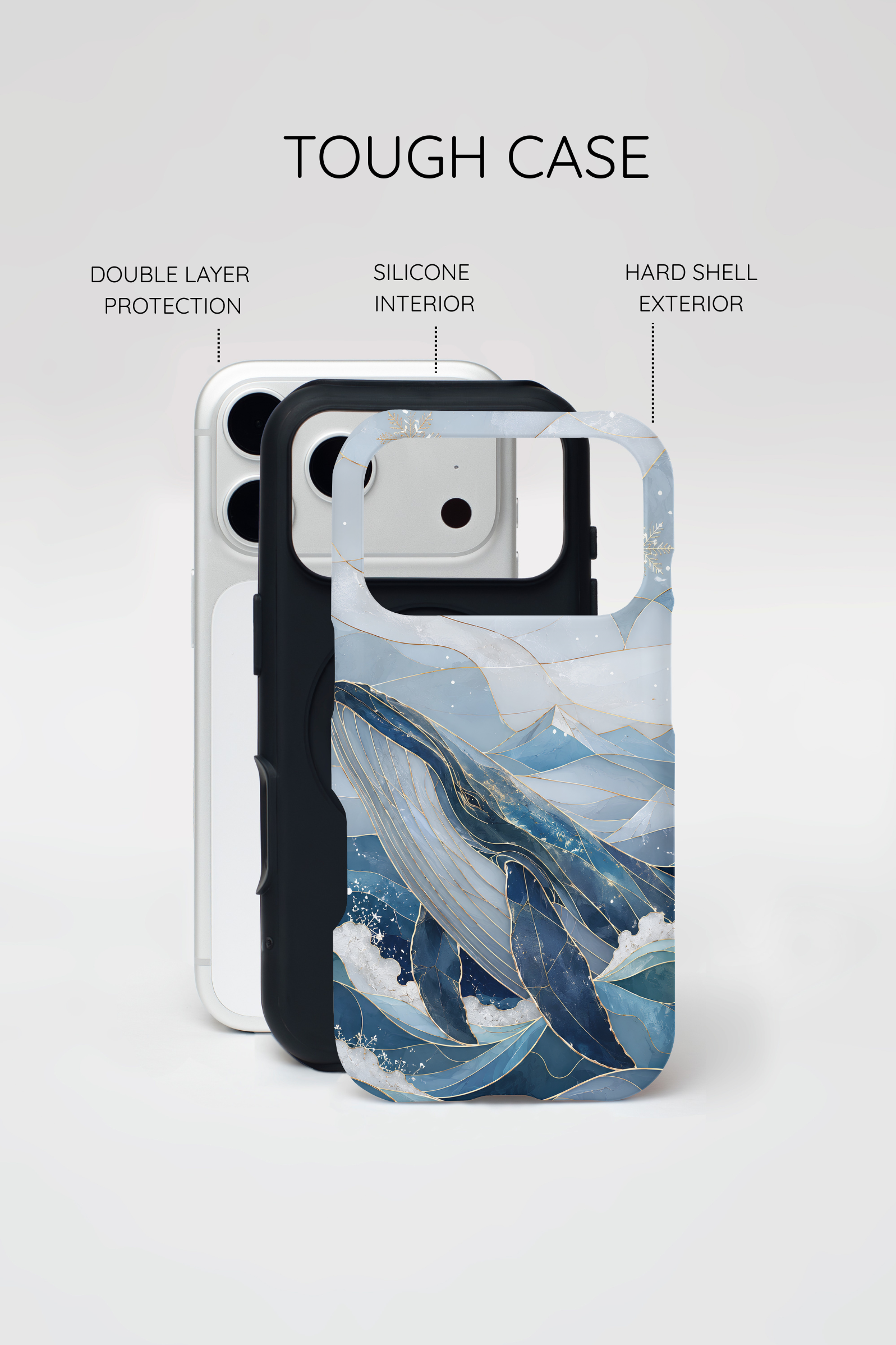 Blue Whale iPhone Case | Ocean Wave iPhone Case