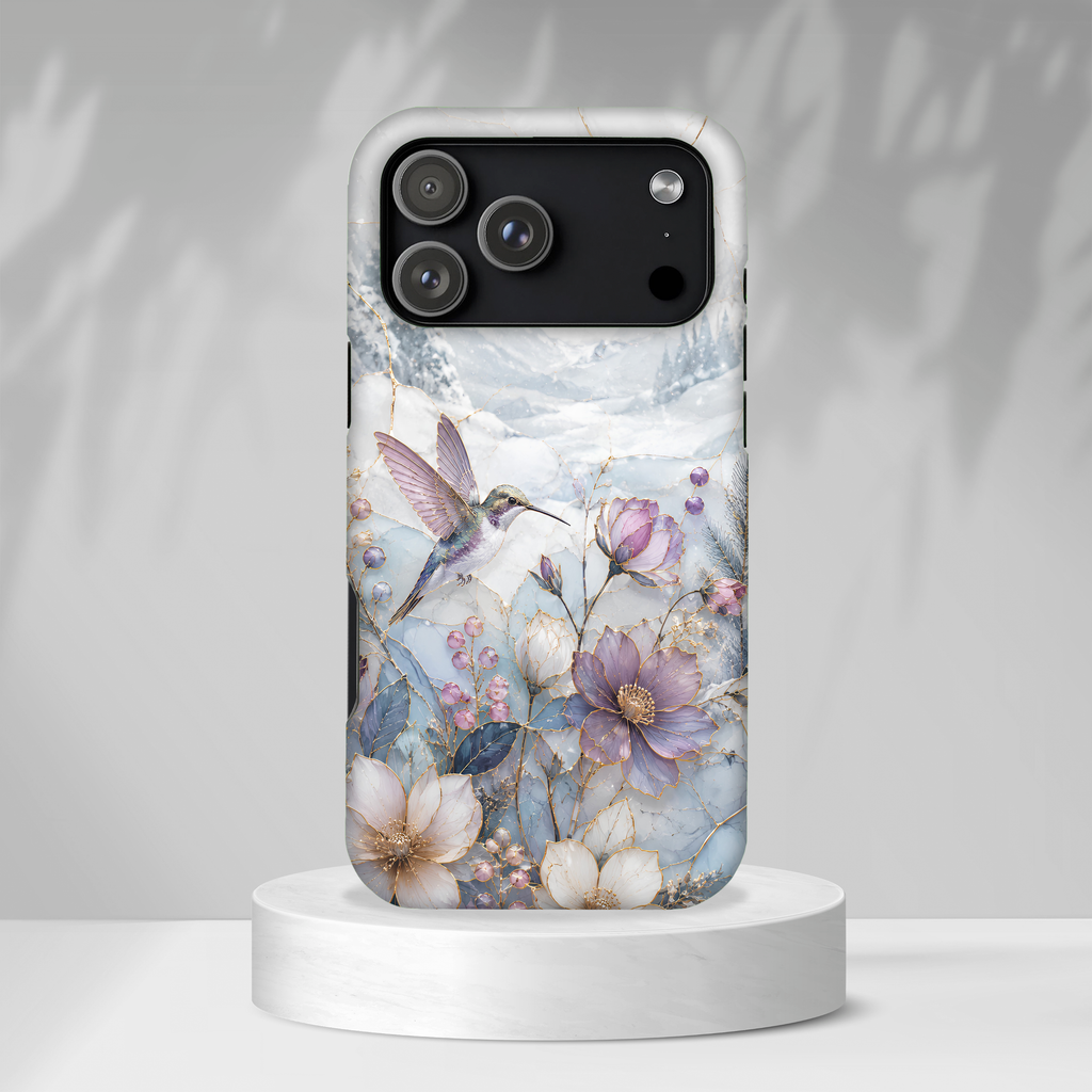 Hummingbird iPhone Case | Vintage Floral iPhone Case