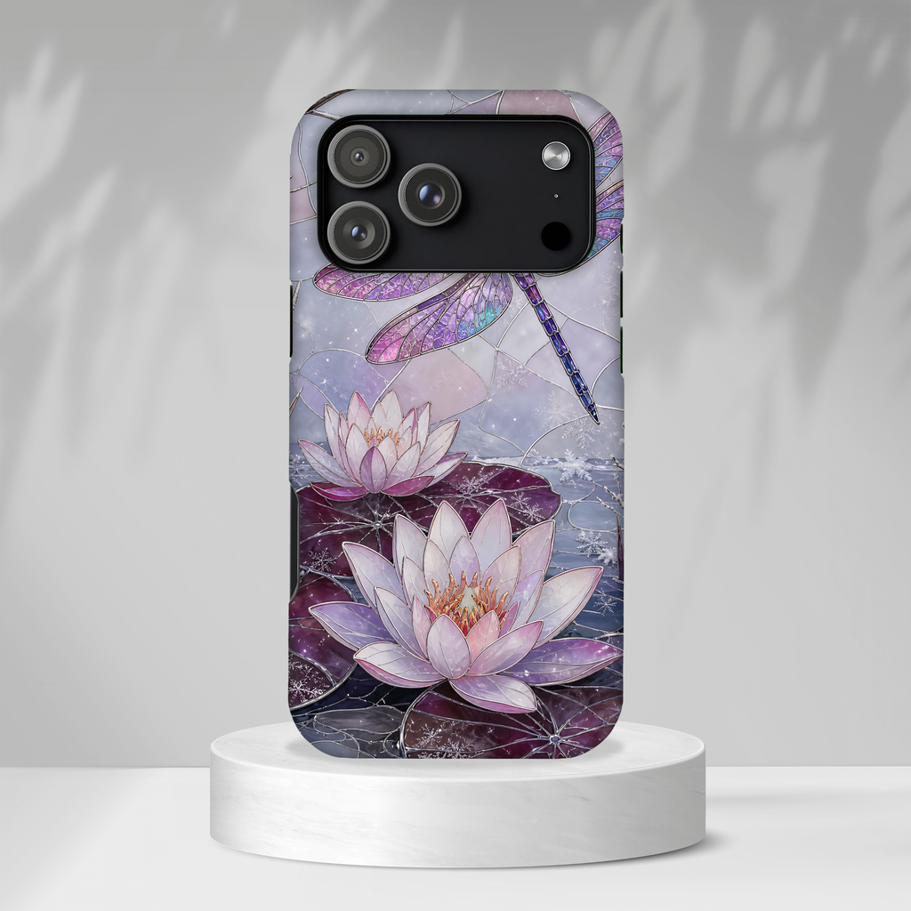 Dragonfly iPhone Case | Lotus Flower iPhone Case