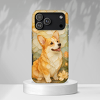 Corgi iPhone Case | Stained Glass Dog iPhone Case
