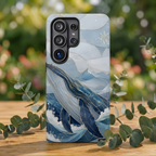 Blue Whale Samsung Galaxy Phone Case | Ocean Wave Phone Case