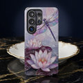Dragonfly Samsung Galaxy Phone Case | Lotus Flower Phone Case