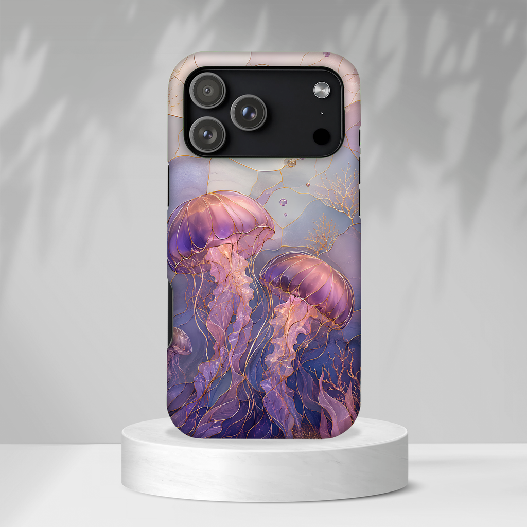 Jellyfish iPhone Case | Stained Glass Ocean iPhone Case
