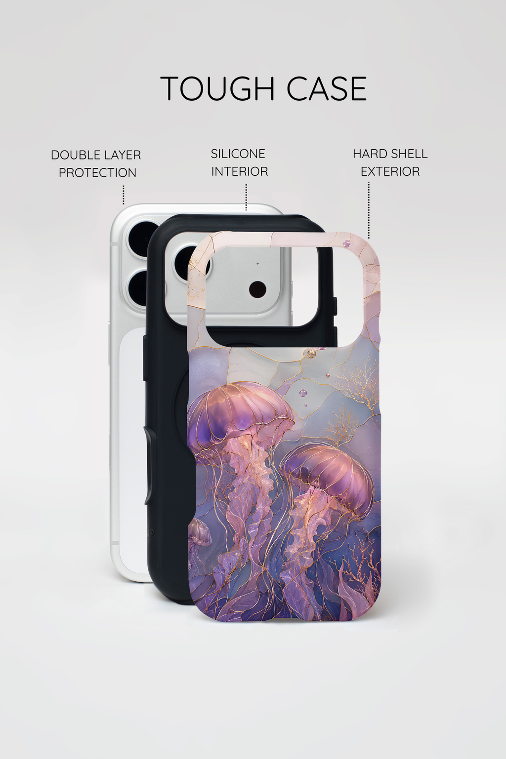 Jellyfish iPhone Case | Stained Glass Ocean iPhone Case