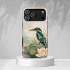 Kingfisher iPhone Case | Lotus Flower iPhone Case