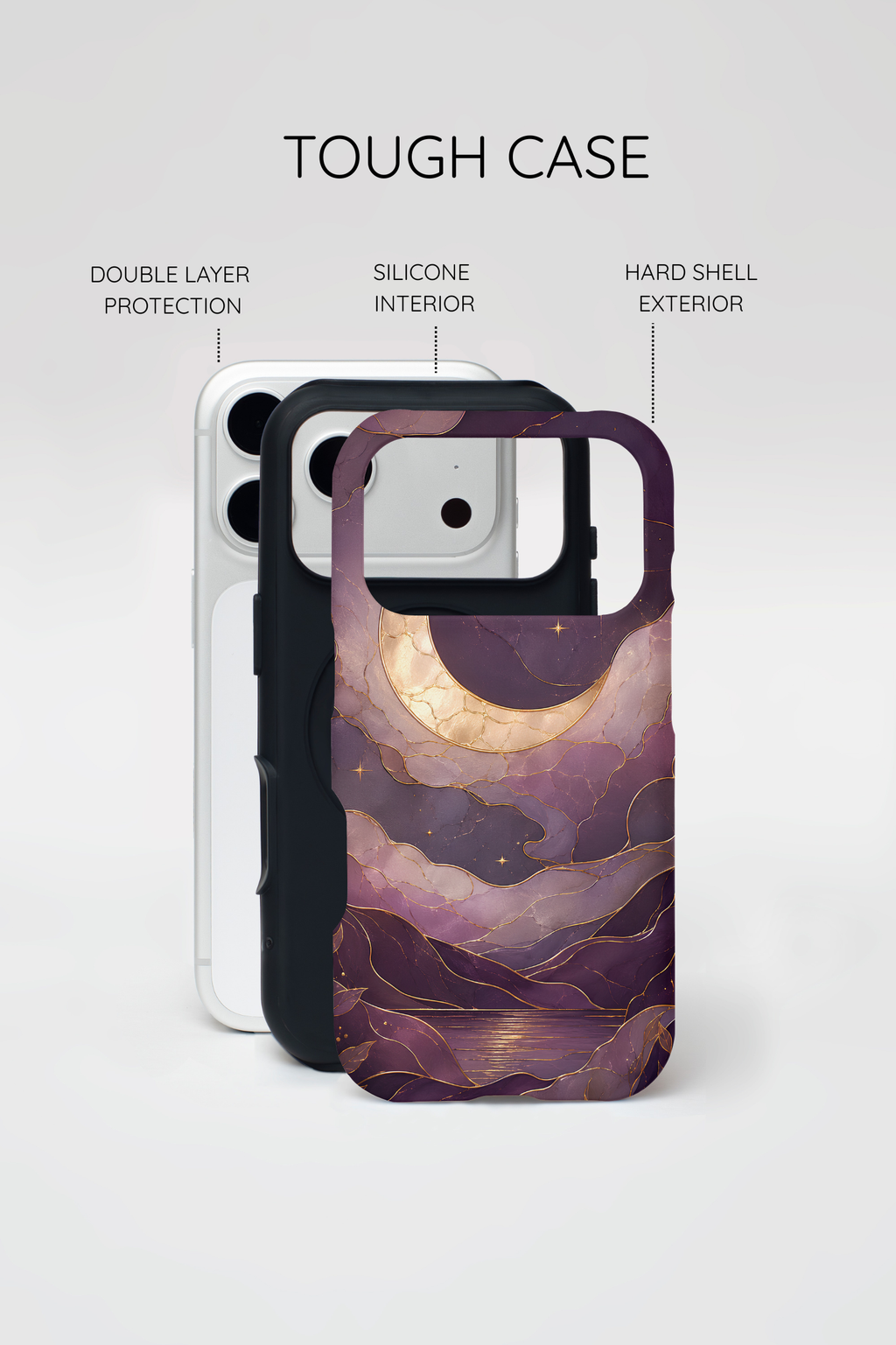 Moon iPhone Case | Celestial Night Sky iPhone Case