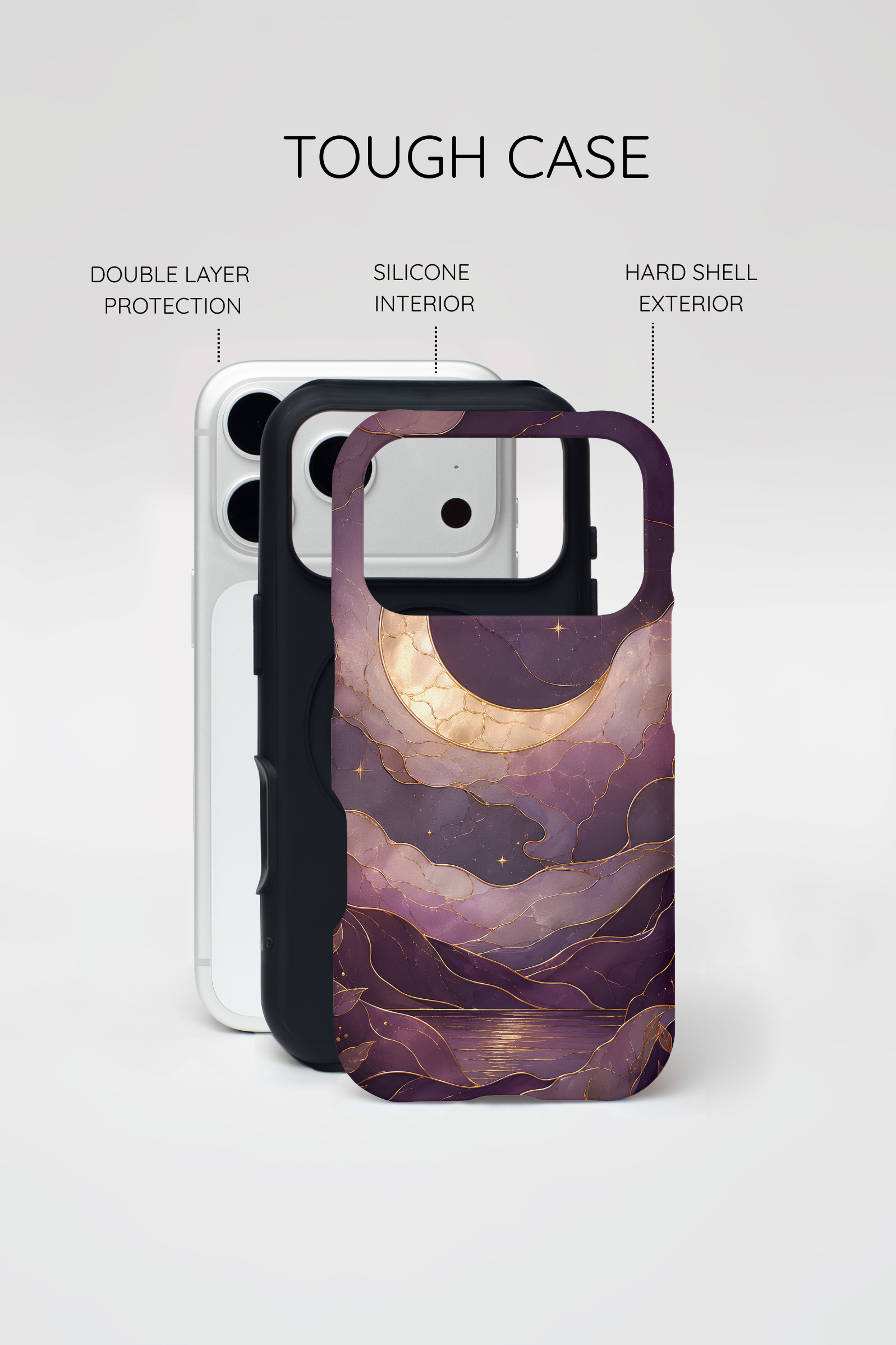 Moon iPhone Case | Celestial Night Sky iPhone Case