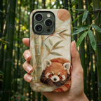 Red Panda iPhone Case | Bamboo Forest Phone Case