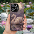 Swan iPhone Case | Moonlit Lake iPhone Case