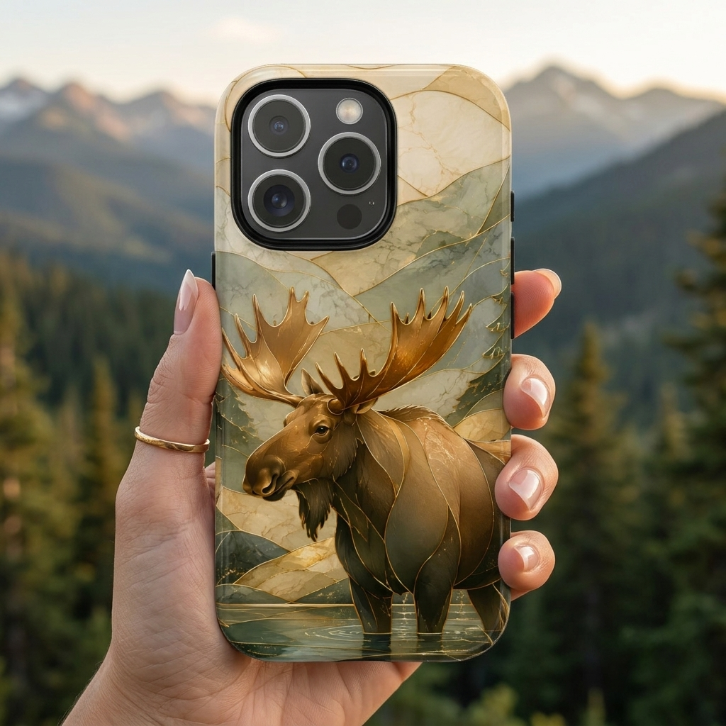 Moose iPhone Case | Mountain Lake iPhone Case