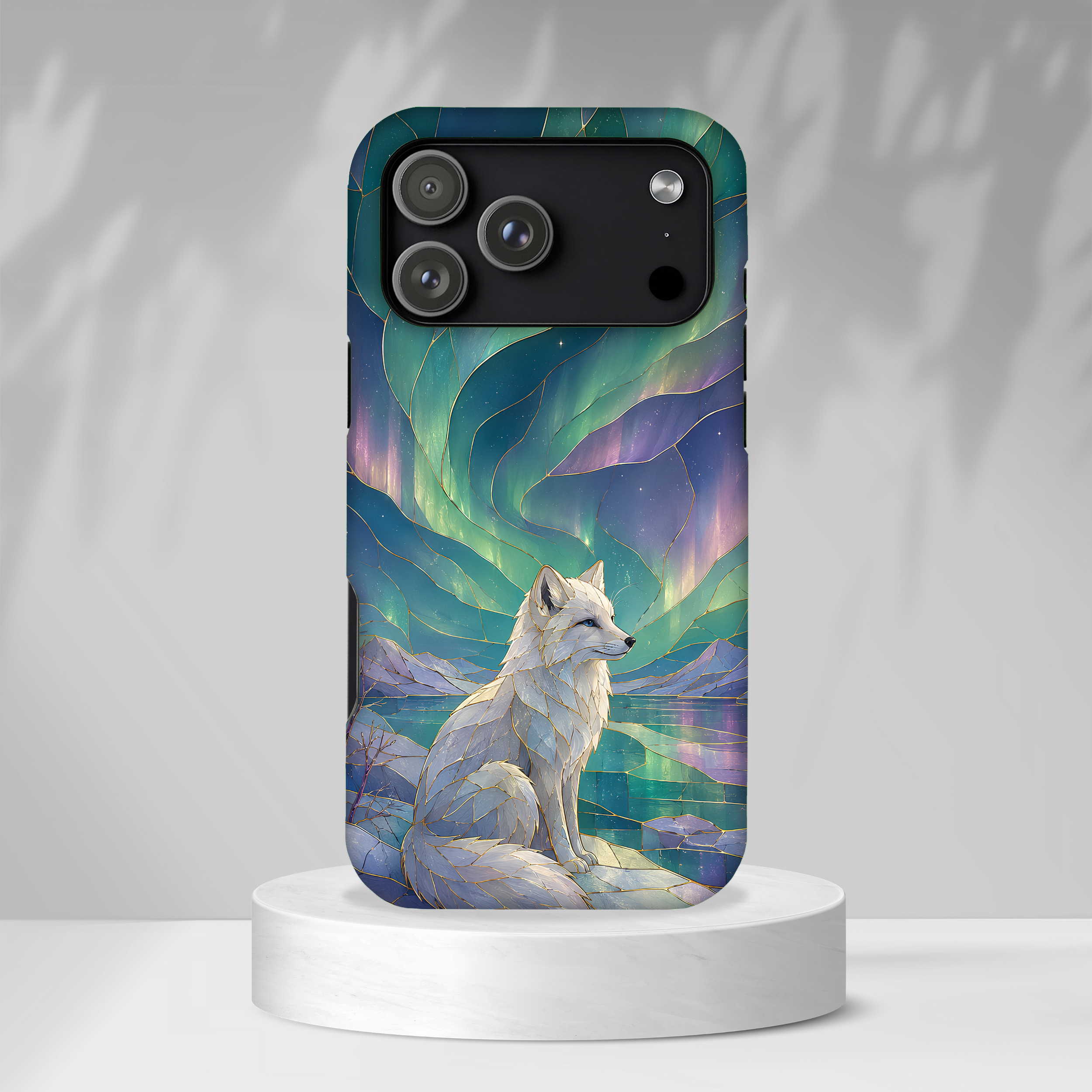 Arctic Fox iPhone Case | Northern Lights iPhone Case