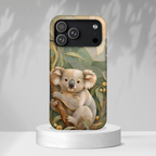 Koala iPhone Case | Eucalyptus Botanical Cover