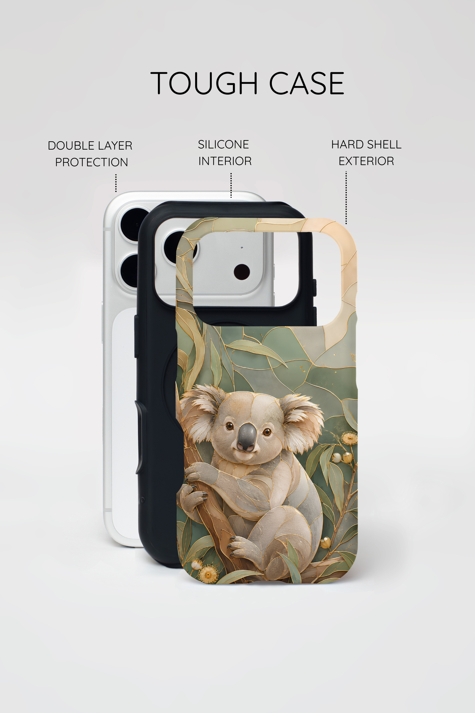 Koala iPhone Case | Eucalyptus Botanical Cover
