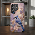 Blue Jay  Samsung Galaxy Phone Case | Bird Floral Phone Case