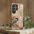 Chickadee Samsung Galaxy Phone Case | Magnolia Flower Phone Case