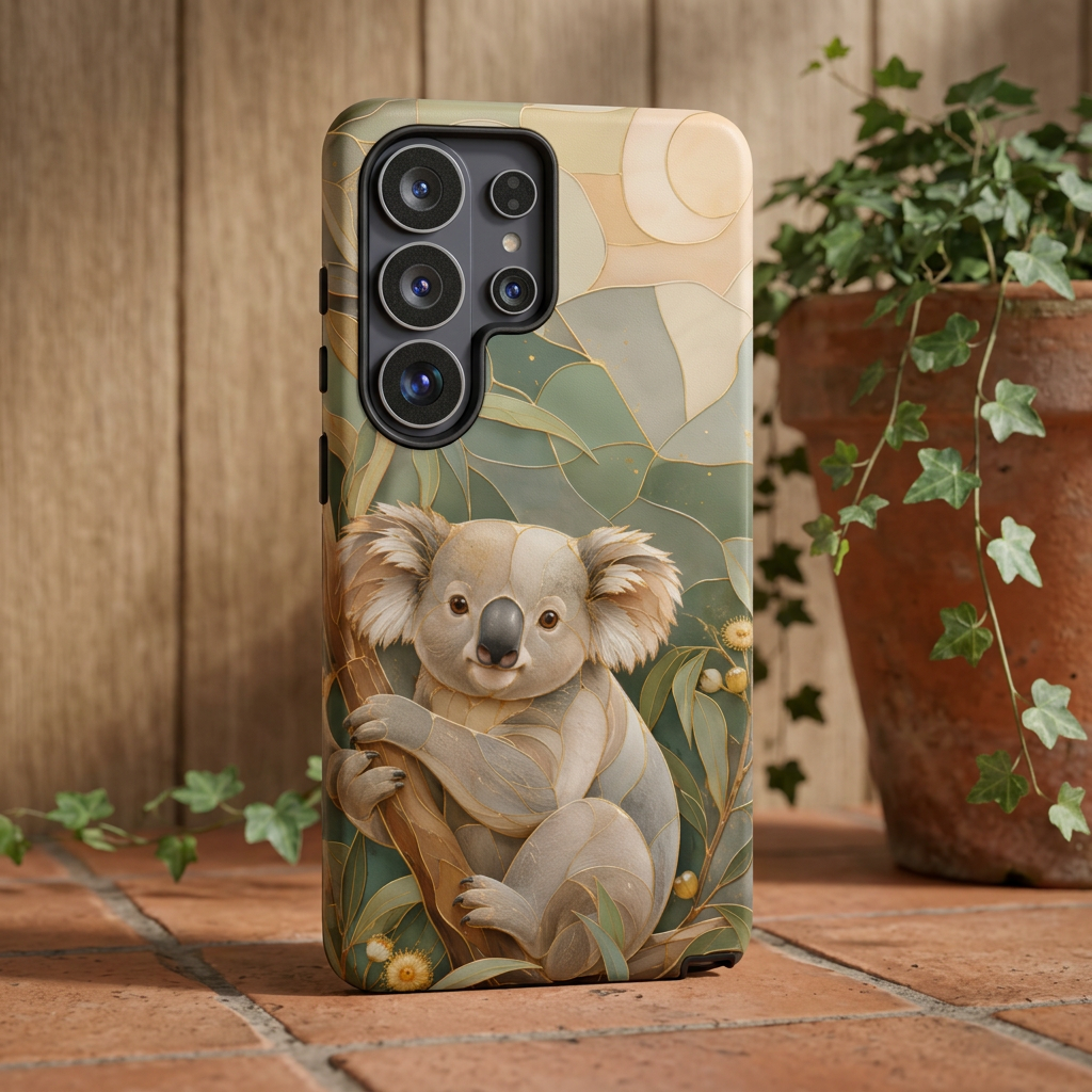 Koala Samsung Galaxy Phone Case | Eucalyptus Botanical Cover
