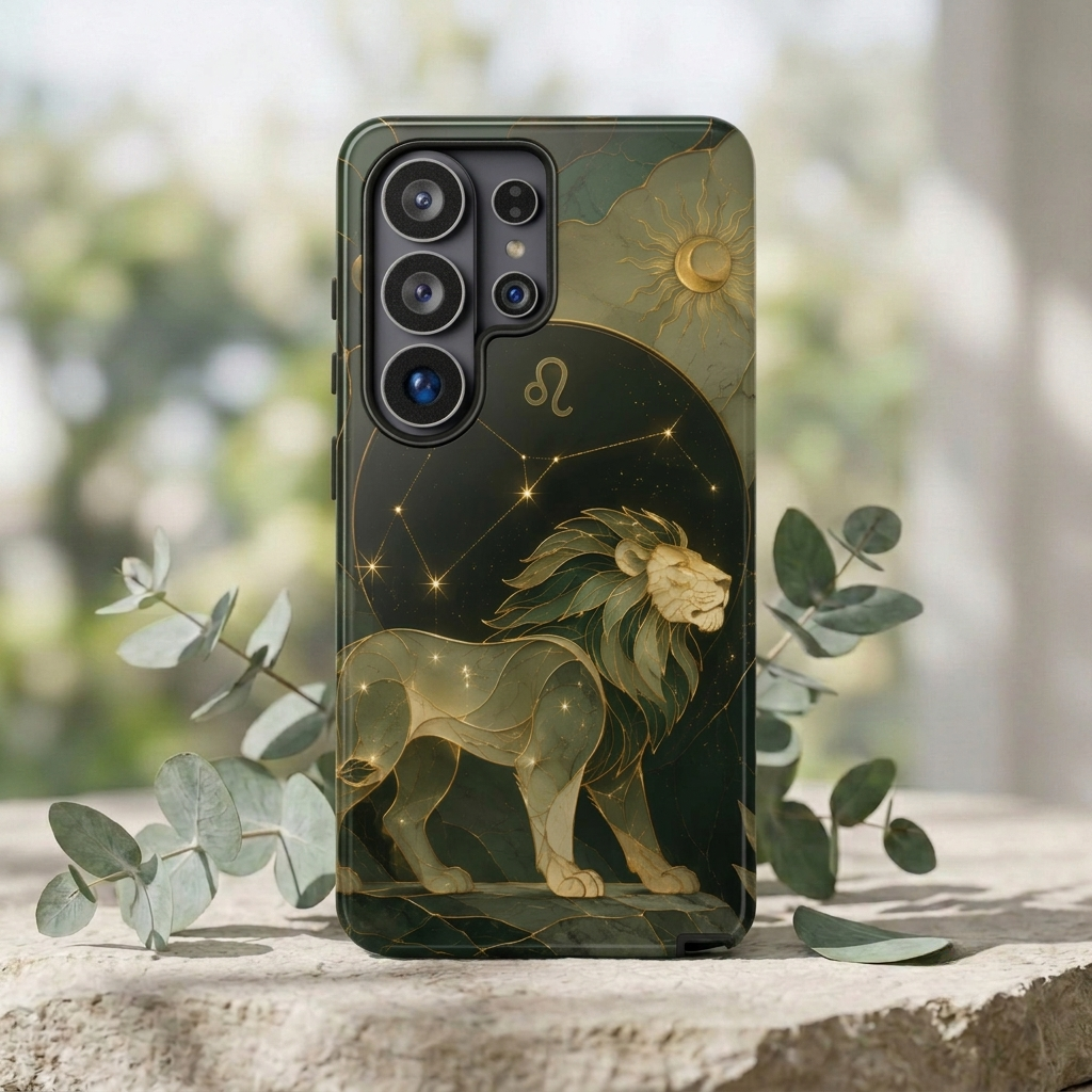 Leo Zodiac Samsung Galaxy Phone Case | Lion Constellation Phone Case