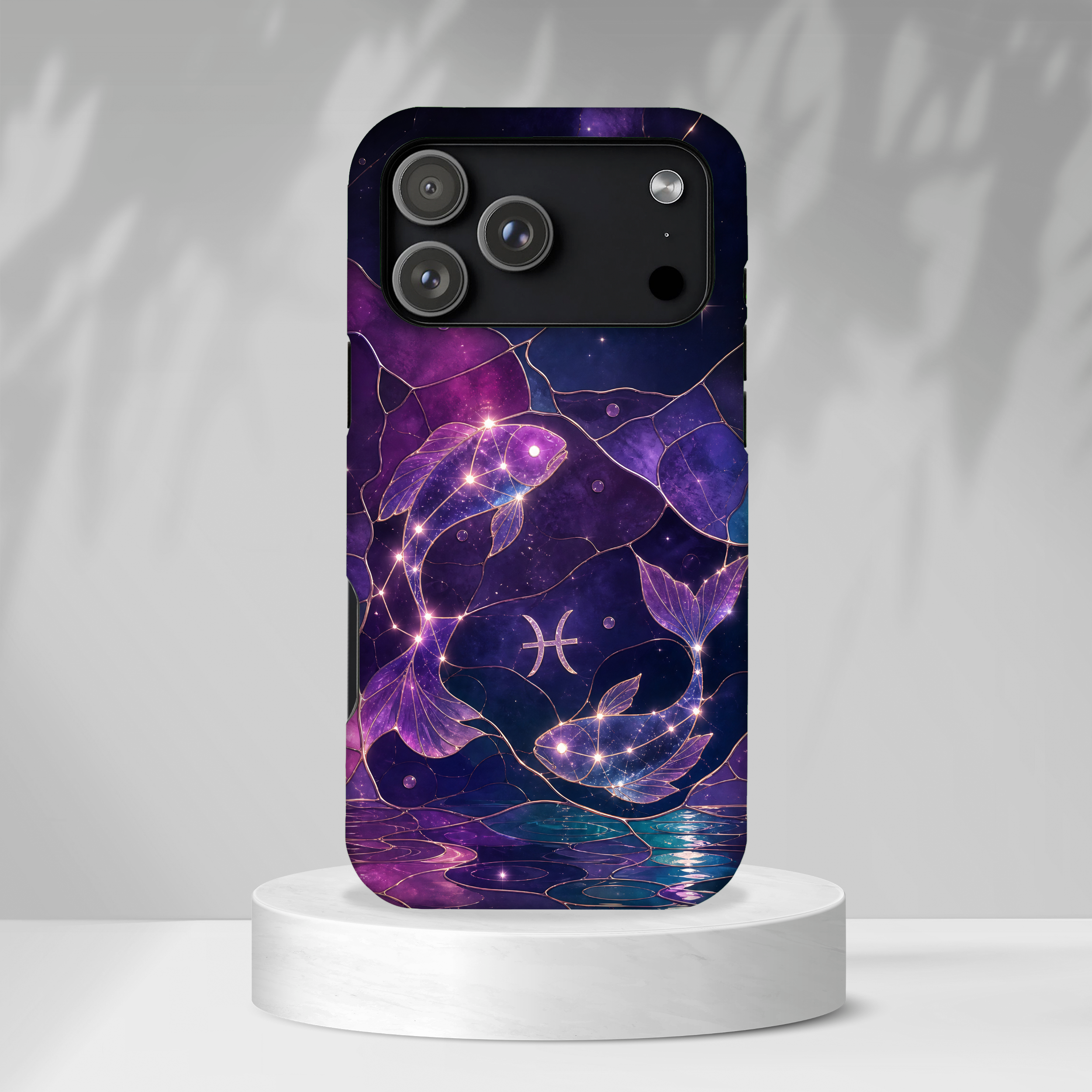 Pisces Zodiac iPhone Case | Celestial Fish iPhone Case