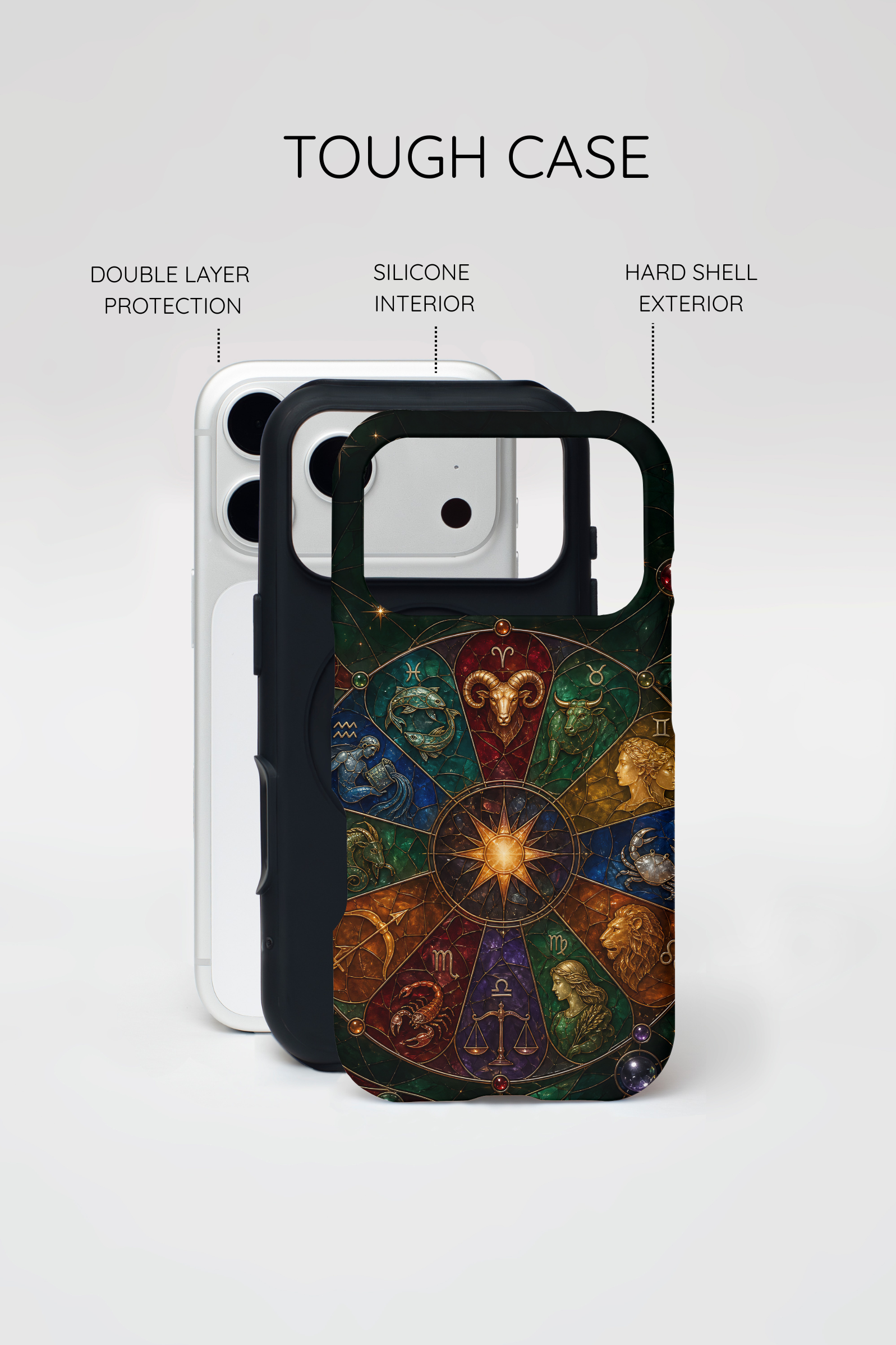 Zodiac Wheel iPhone Case | Celestial Astrology iPhone Case