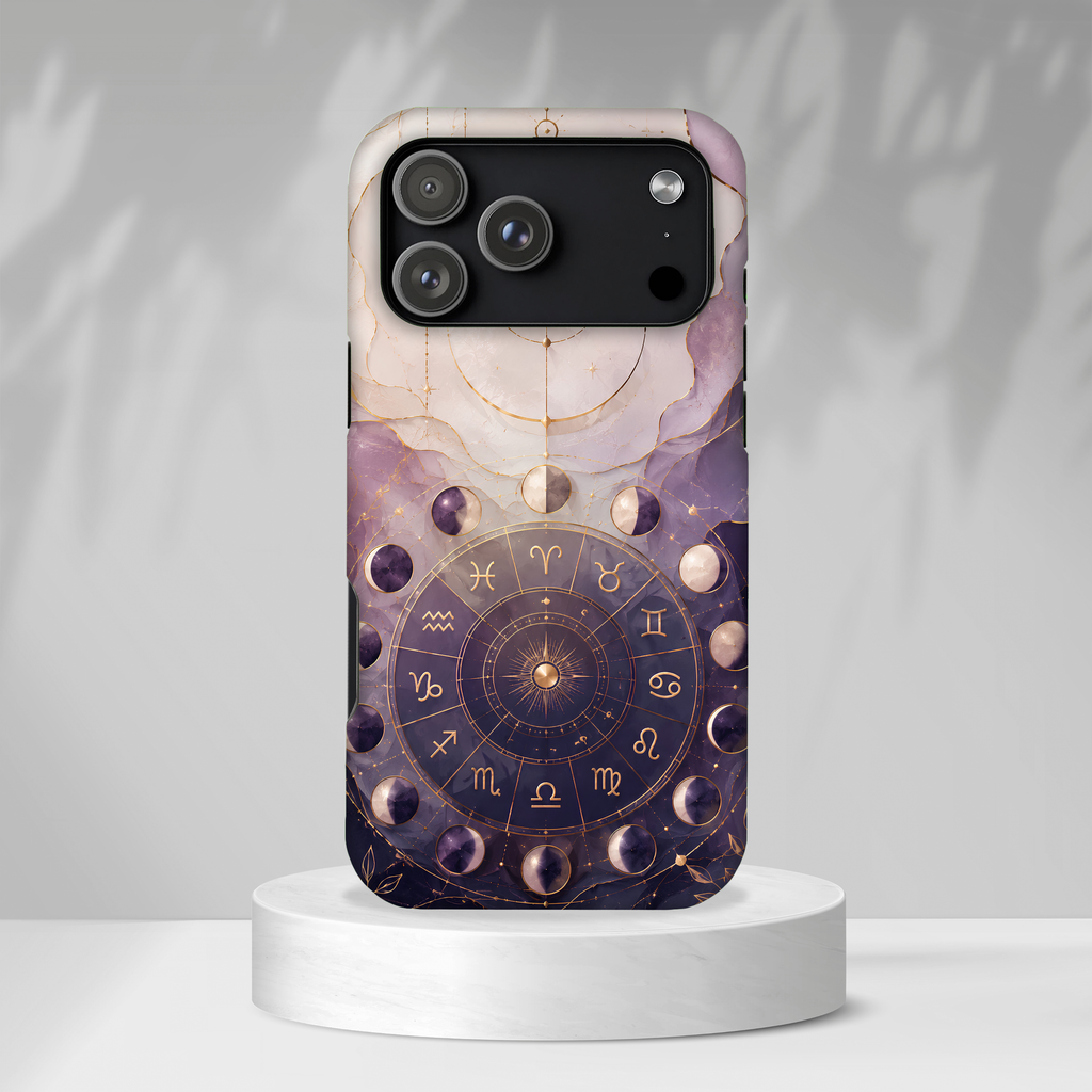 Celestial Zodiac iPhone Case | Moon Phase Astrology iPhone Case