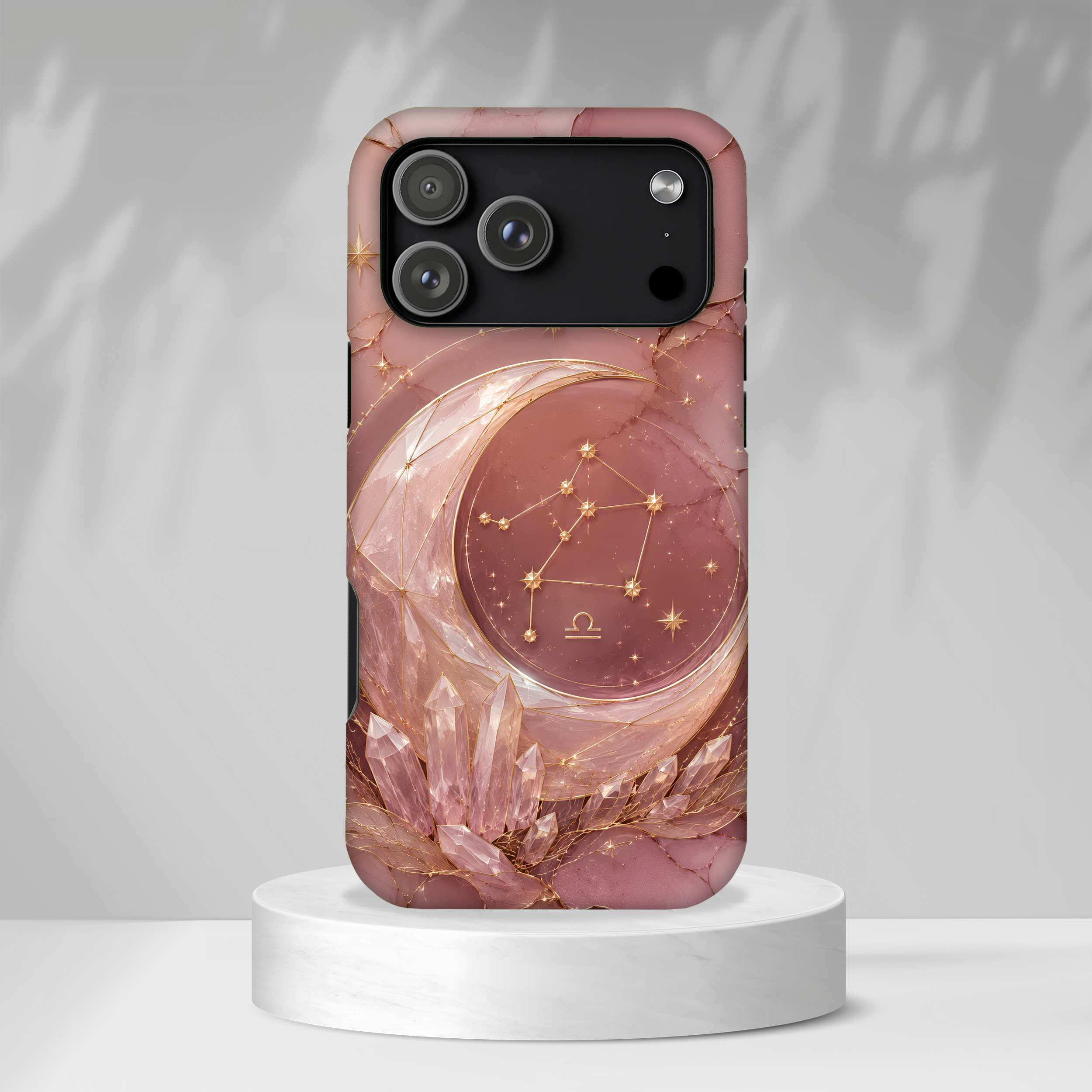 Libra Zodiac iPhone Case | Moon Crystal Astrology iPhone Case