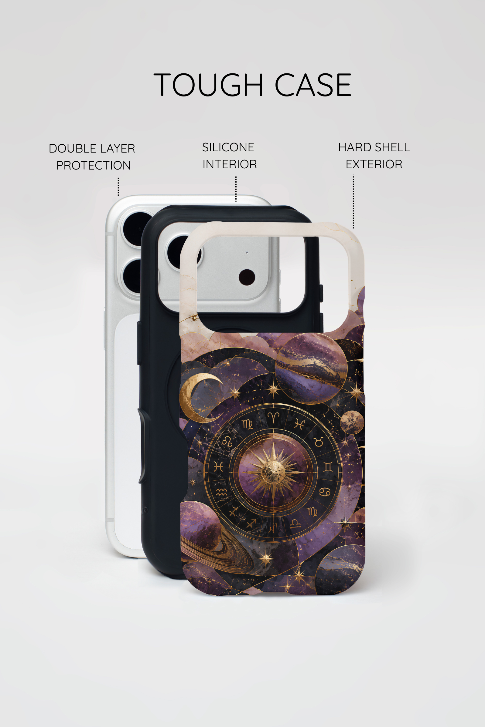 Vintage Zodiac iPhone Case | Celestial Moon Astrology iPhone Case