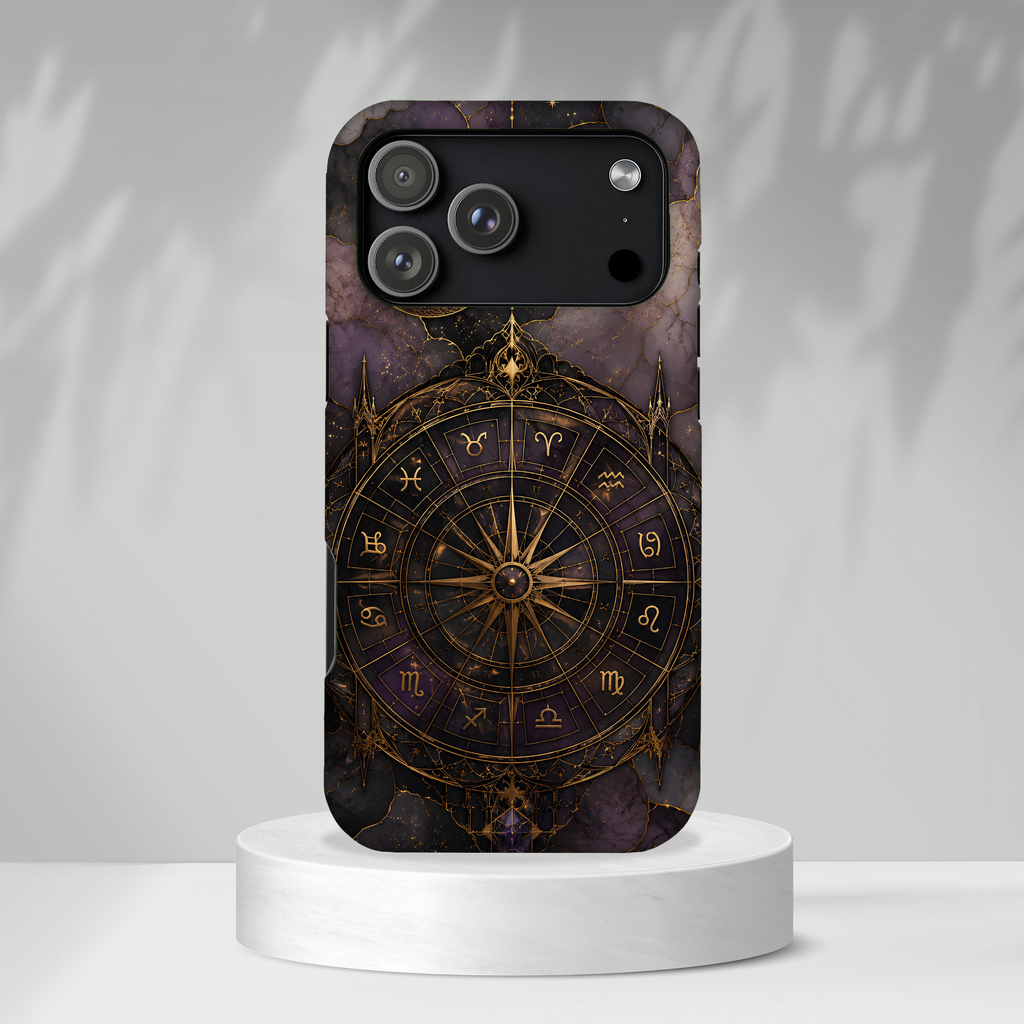Vintage Astrology Compass iPhone Case | Celestial Zodiac iPhone Case