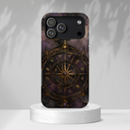 Vintage Astrology Compass iPhone Case | Celestial Zodiac iPhone Case