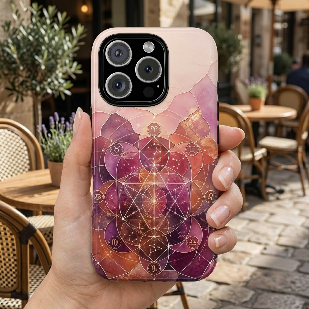 Sacred Geometry iPhone Case | Boho Mandala iPhone Case