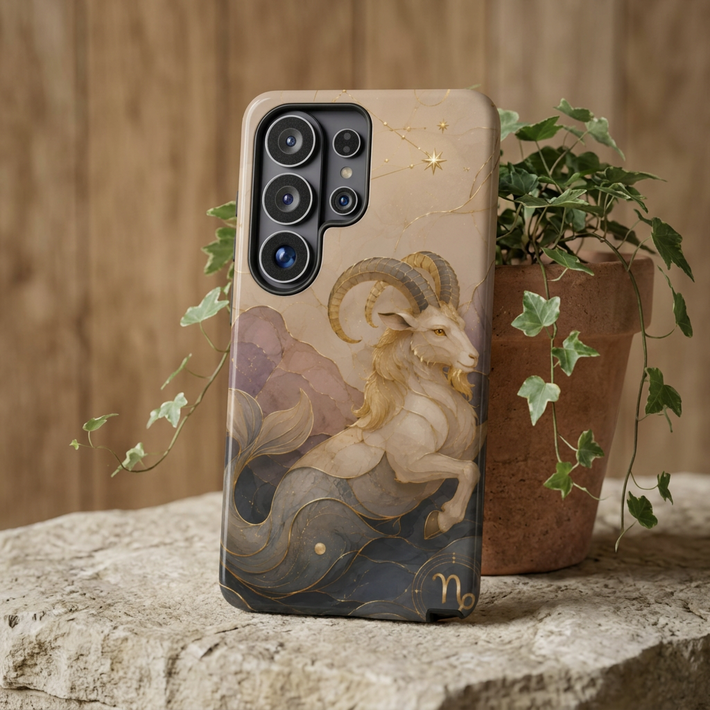 Capricorn Zodiac Samsung Galaxy Phone Case | Sea Goat Astrology Gift