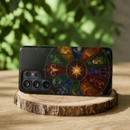Zodiac Wheel Samsung Galaxy Phone Case | Celestial Astrology Phone Case