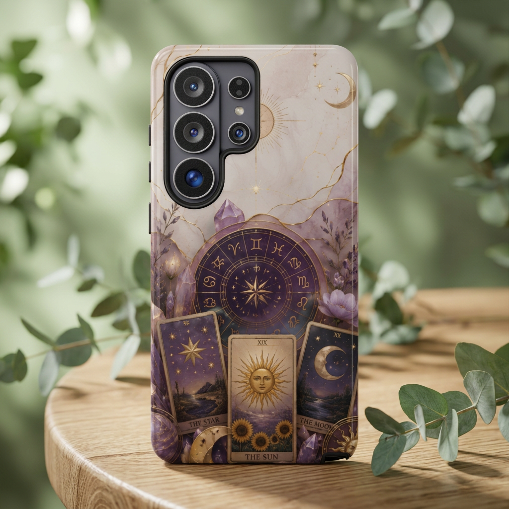 Tarot Samsung Galaxy Phone Case | Celestial Crystal Astrology Phone Case