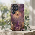 Crystal Moon Samsung Galaxy Phase Phone Case | Witchy Floral Phone Case