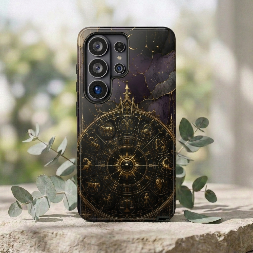 Astrology Wheel Samsung Galaxy Phone Case | Vintage Zodiac Phone Case