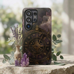Vintage Astrology Compass Samsung Galaxy Phone Case | Celestial Zodiac Phone Case