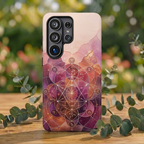 Sacred Geometry Samsung Galaxy Phone Case | Boho Mandala Phone Case