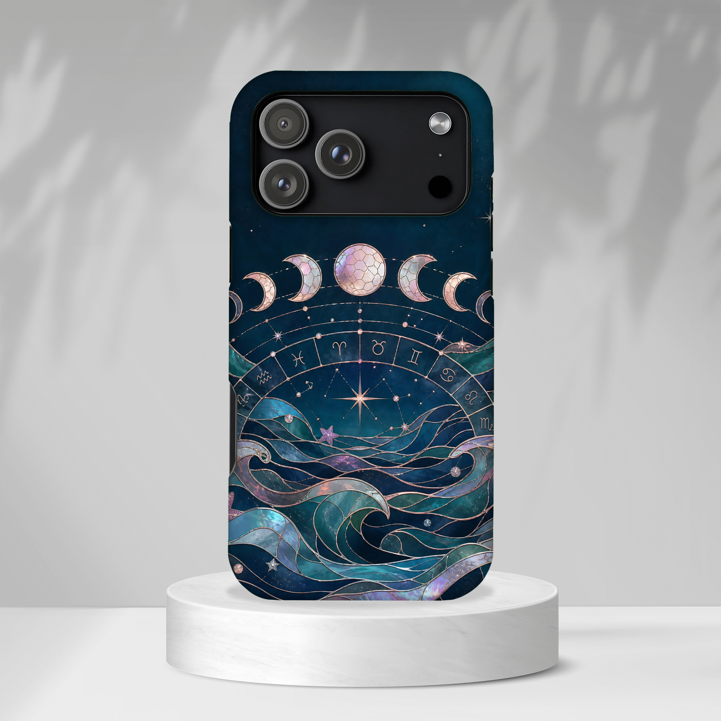 Celestial Zodiac Wheel iPhone Case | Moon Phase iPhone Case
