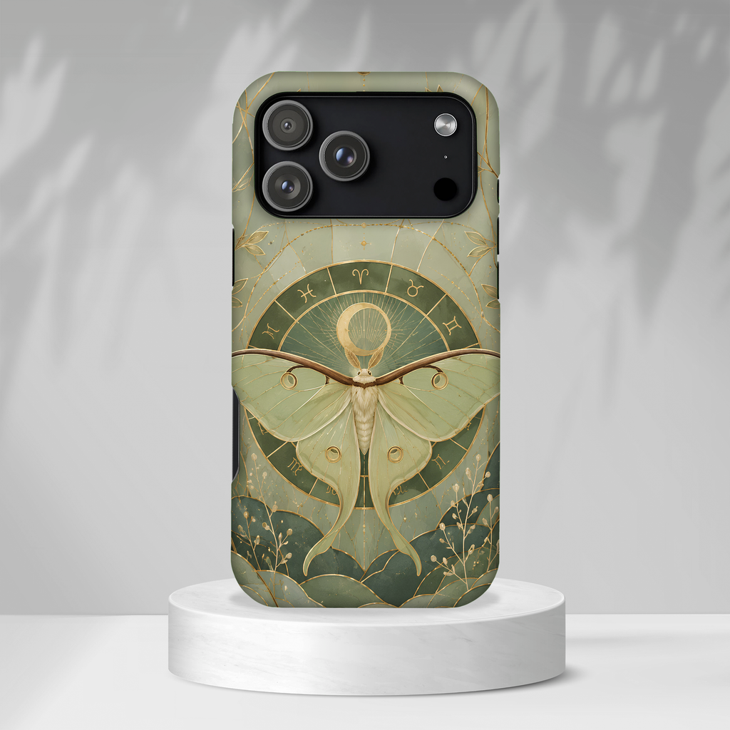 Luna Moth iPhone Case | Celestial Moth iPhone Case