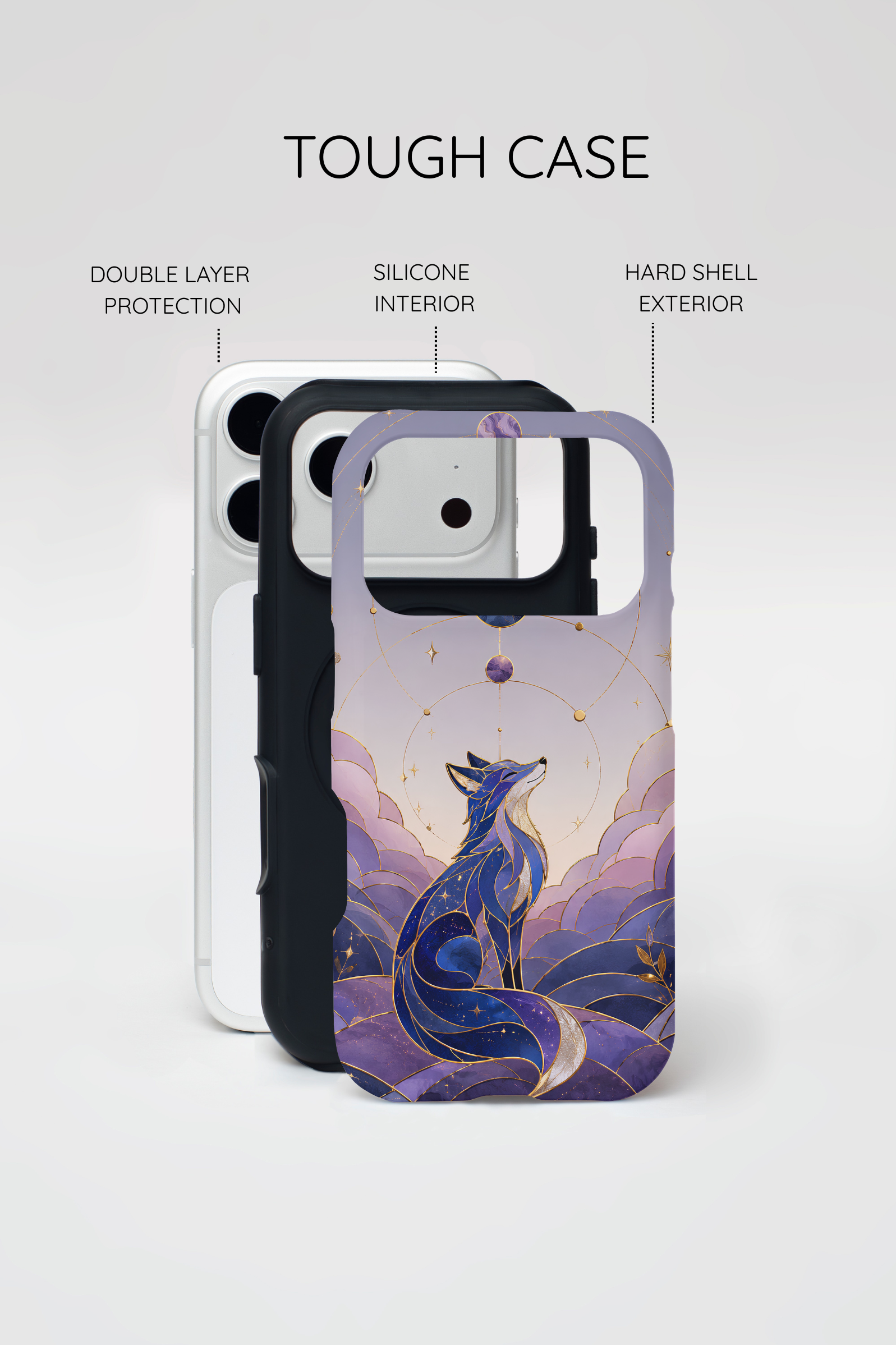 Celestial Fox iPhone Case | Moon Fox iPhone Case