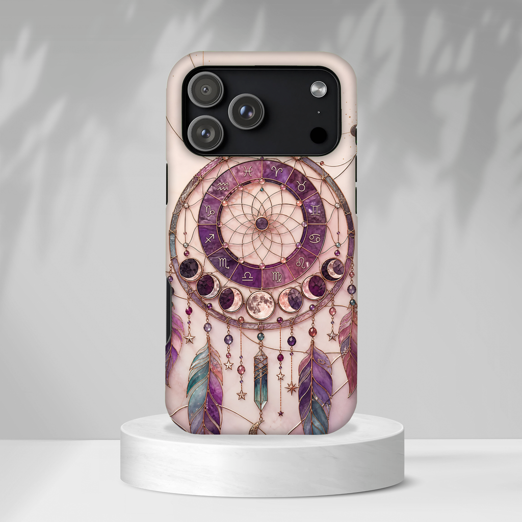 Dreamcatcher iPhone Case | Boho Moon Phase iPhone Case