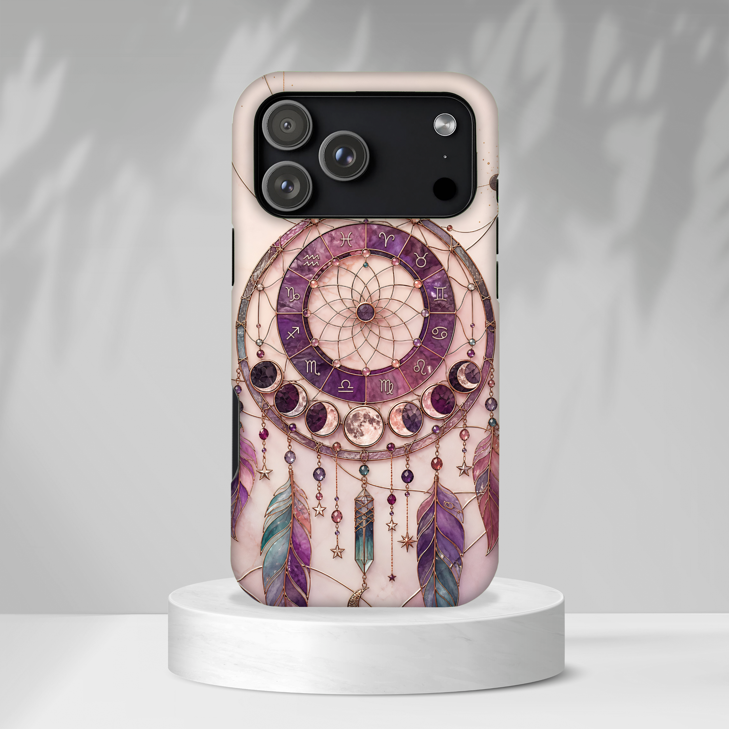 Dreamcatcher iPhone Case | Boho Moon Phase iPhone Case