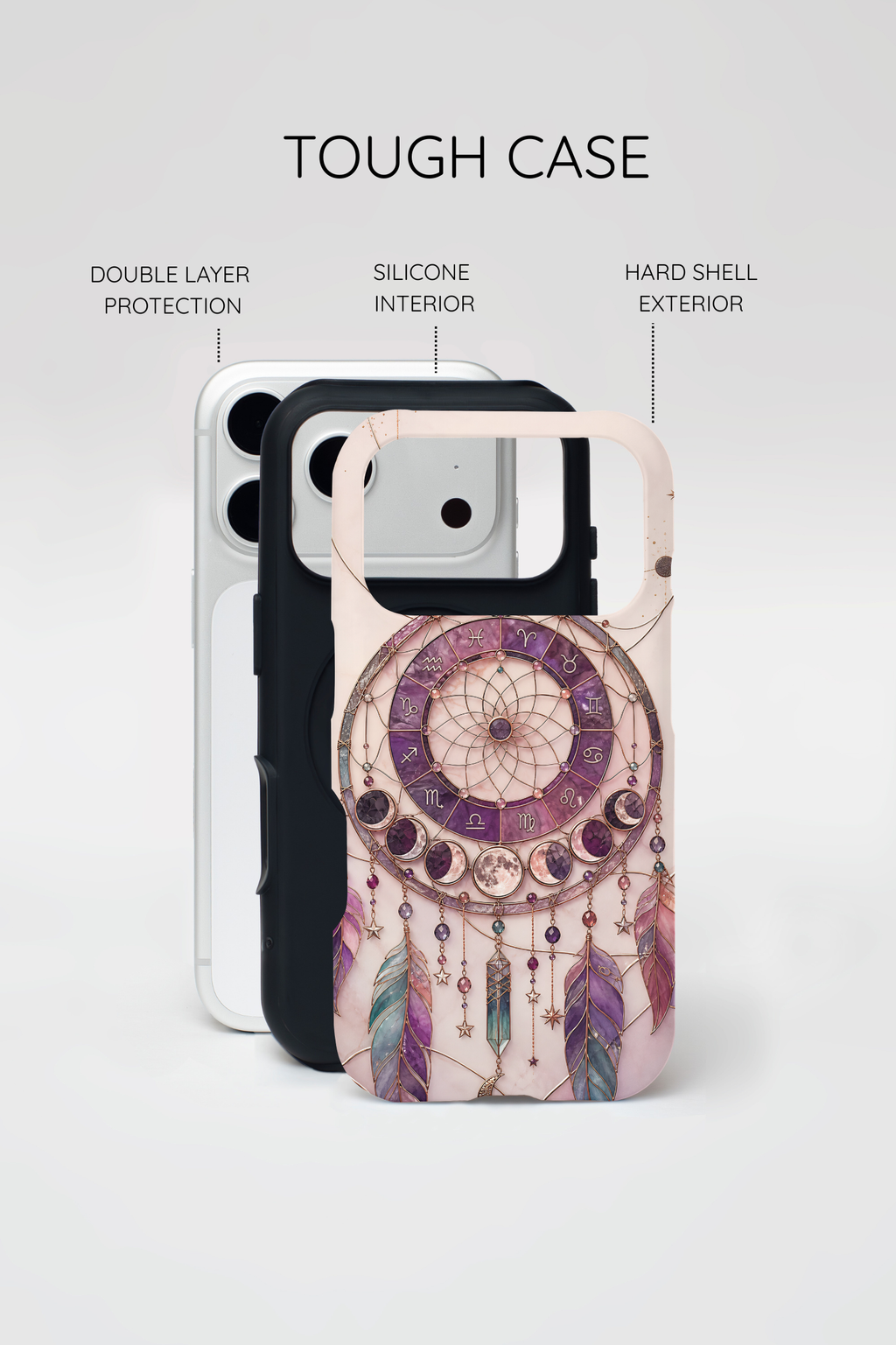 Dreamcatcher iPhone Case | Boho Moon Phase iPhone Case