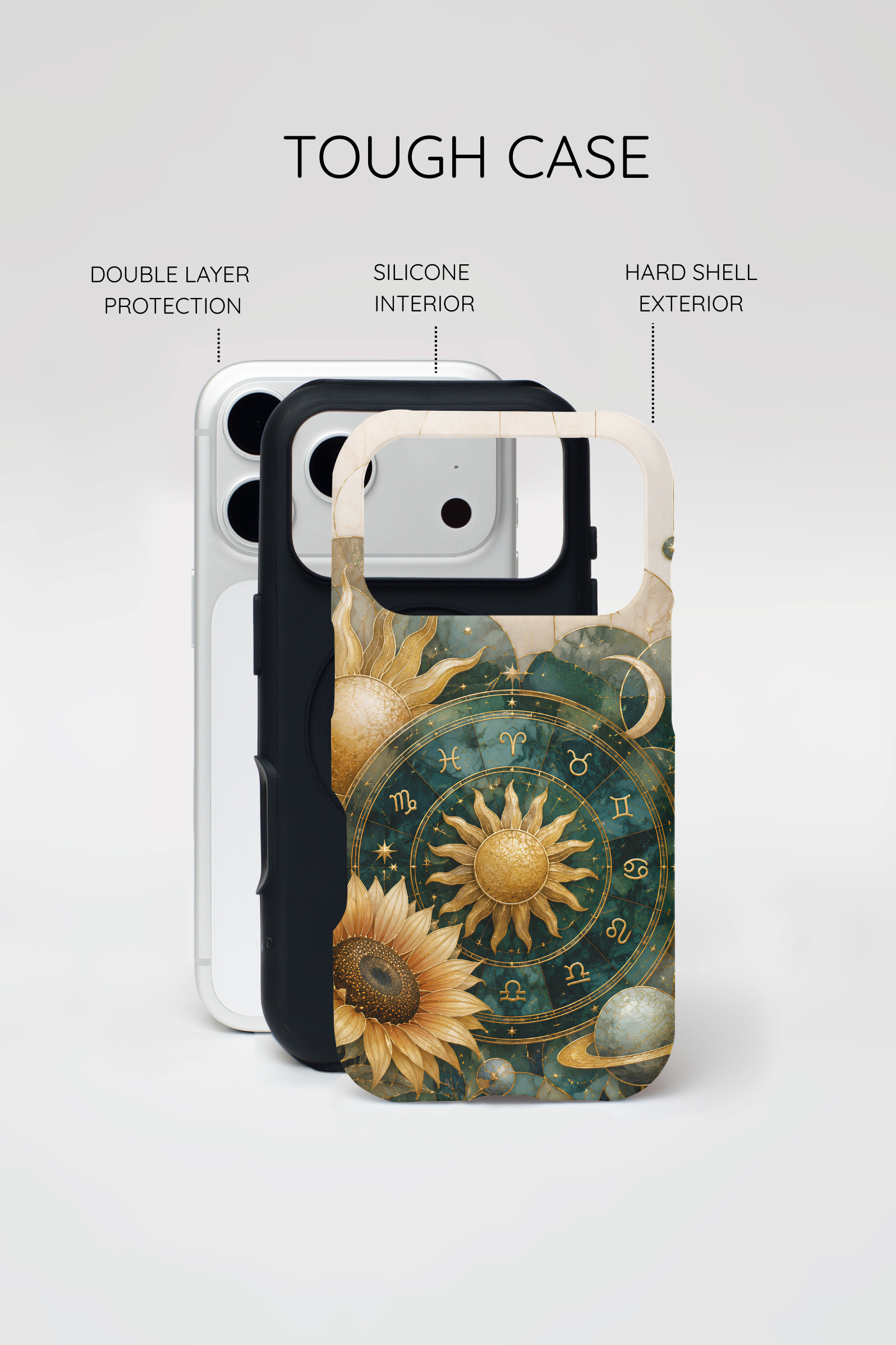 Celestial Sun iPhone Case | Zodiac Wheel iPhone Case