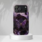 Celestial Butterfly iPhone Case | Zodiac Moon Phase iPhone Case