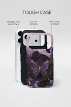Celestial Butterfly iPhone Case | Zodiac Moon Phase iPhone Case