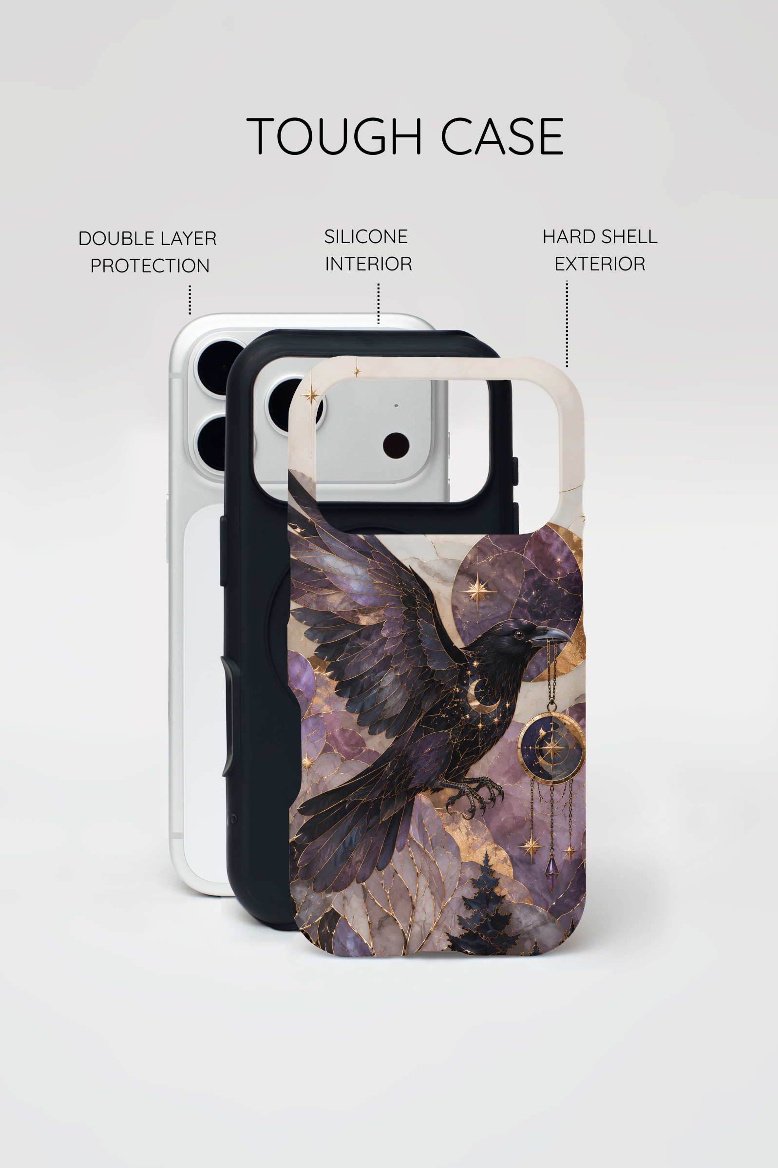 Raven iPhone Case | Gothic Bird Phone Case