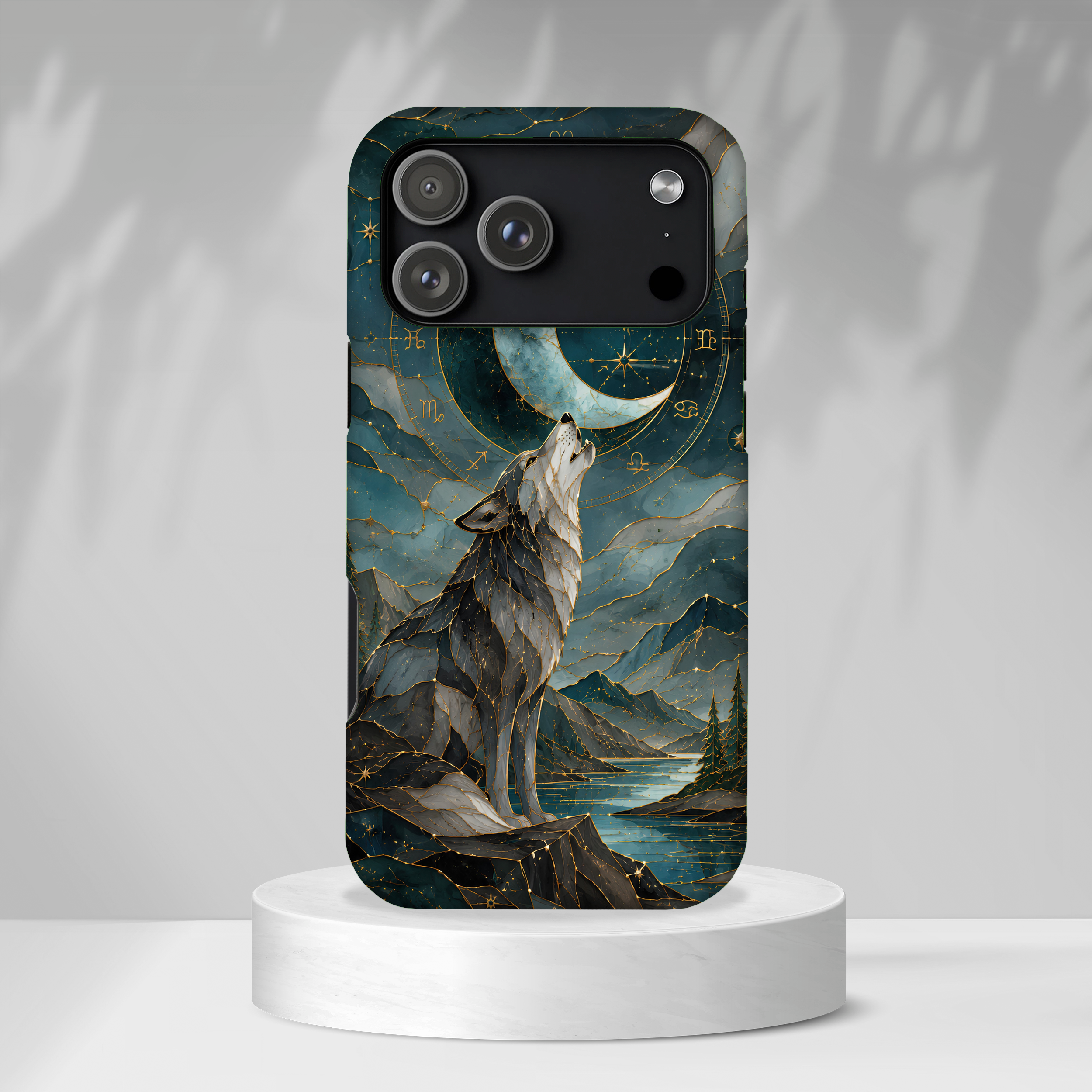 Wolf Moon iPhone Case | Celestial Wolf iPhone Case