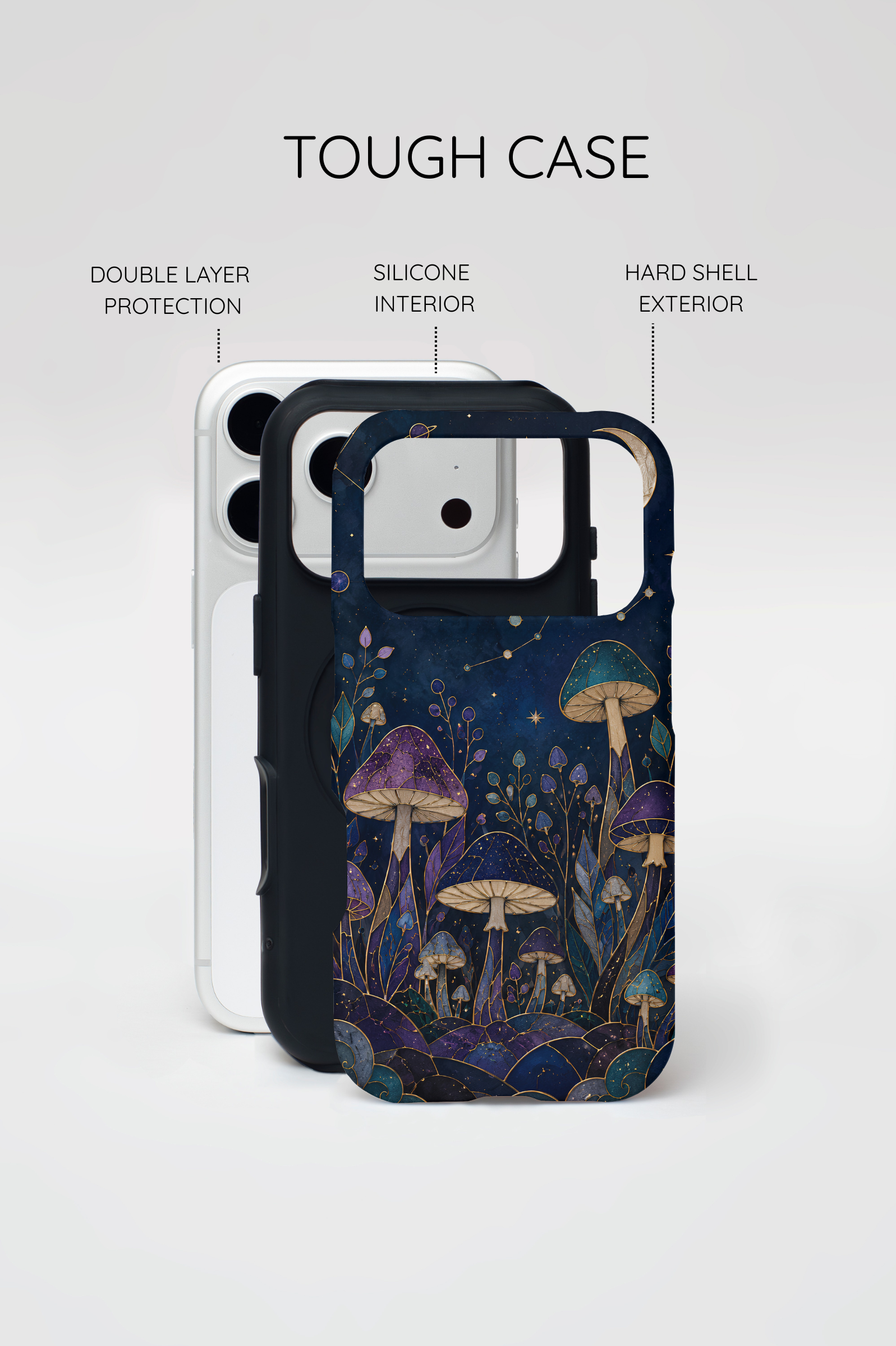 Mushroom iPhone Case | Midnight Forest iPhone Case