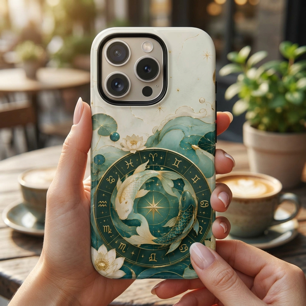 Koi Zodiac iPhone Case | Celestial Koi iPhone Case